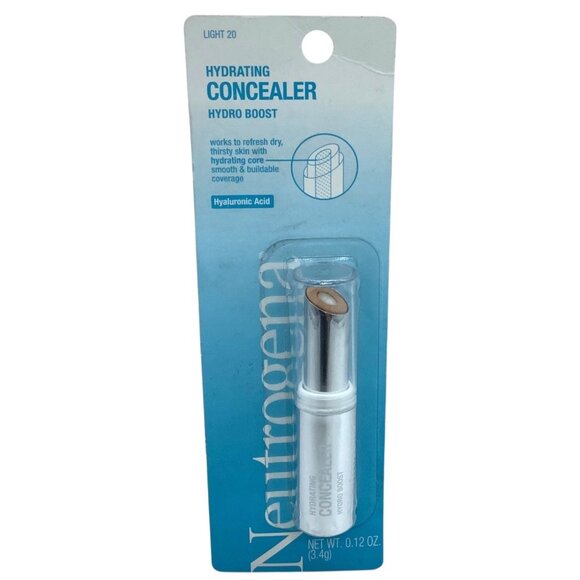 Neutrogena Hydro Boost Hydrating Concealer Light 20 NEW NWT .12 Oz - Picture 1 of 2